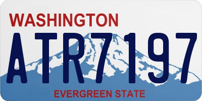 WA license plate ATR7197