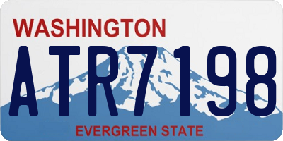 WA license plate ATR7198