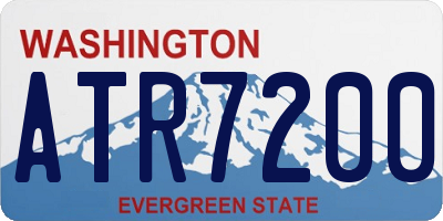 WA license plate ATR7200