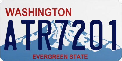 WA license plate ATR7201