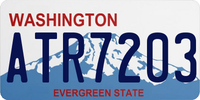 WA license plate ATR7203