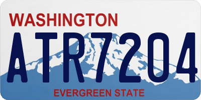 WA license plate ATR7204