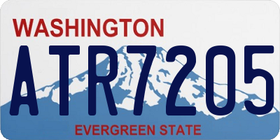 WA license plate ATR7205
