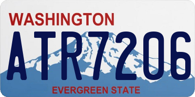 WA license plate ATR7206