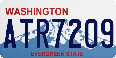 WA license plate ATR7209