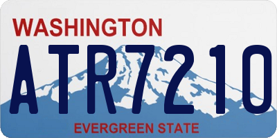 WA license plate ATR7210