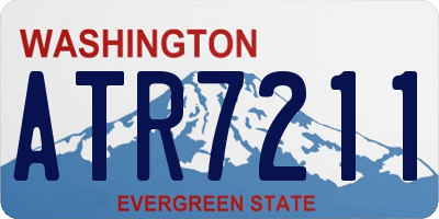 WA license plate ATR7211