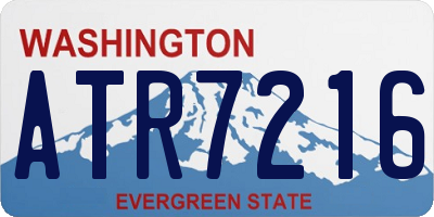 WA license plate ATR7216