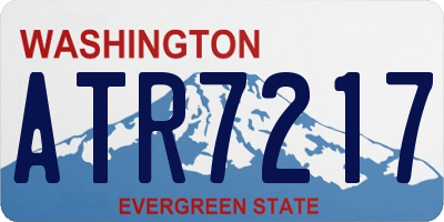 WA license plate ATR7217