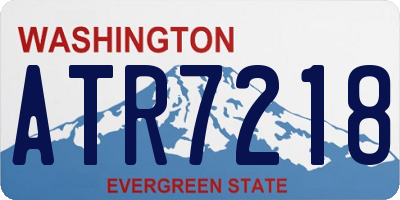 WA license plate ATR7218