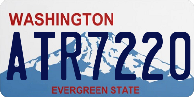 WA license plate ATR7220