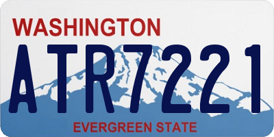 WA license plate ATR7221