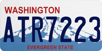 WA license plate ATR7223