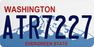 WA license plate ATR7227