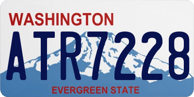 WA license plate ATR7228