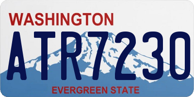 WA license plate ATR7230
