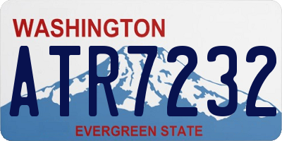 WA license plate ATR7232