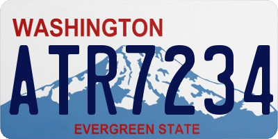 WA license plate ATR7234