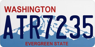WA license plate ATR7235