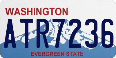 WA license plate ATR7236