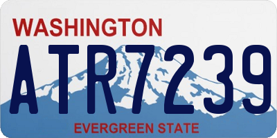WA license plate ATR7239