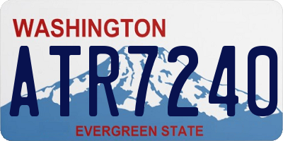 WA license plate ATR7240