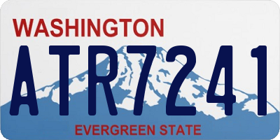 WA license plate ATR7241