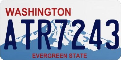 WA license plate ATR7243