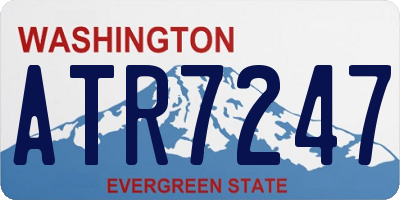 WA license plate ATR7247