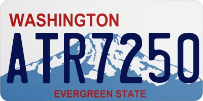 WA license plate ATR7250