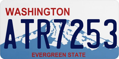WA license plate ATR7253
