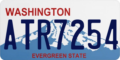 WA license plate ATR7254