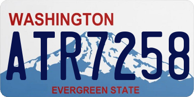 WA license plate ATR7258