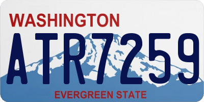 WA license plate ATR7259