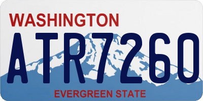 WA license plate ATR7260
