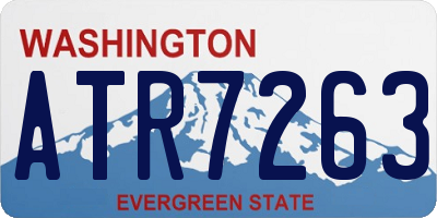 WA license plate ATR7263
