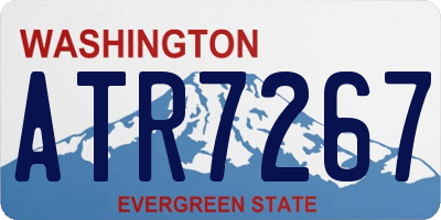WA license plate ATR7267