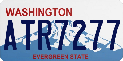 WA license plate ATR7277