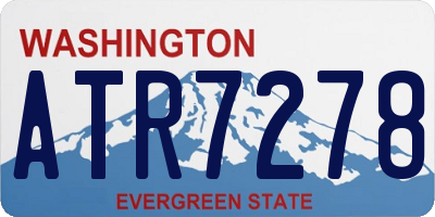 WA license plate ATR7278