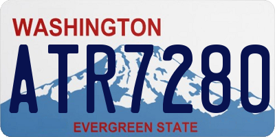 WA license plate ATR7280
