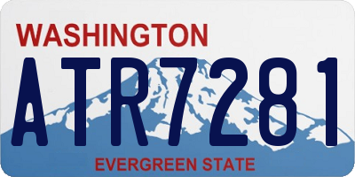 WA license plate ATR7281