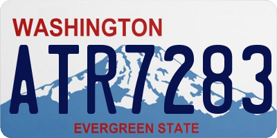WA license plate ATR7283