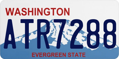 WA license plate ATR7288