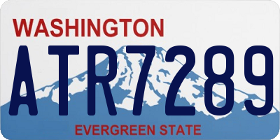 WA license plate ATR7289