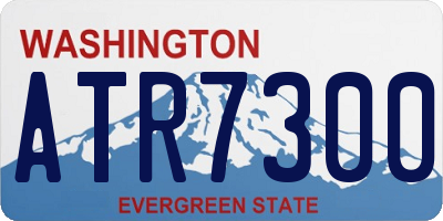 WA license plate ATR7300