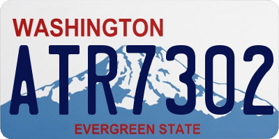 WA license plate ATR7302