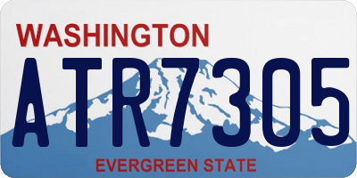 WA license plate ATR7305