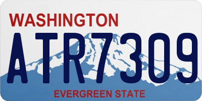 WA license plate ATR7309