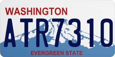 WA license plate ATR7310