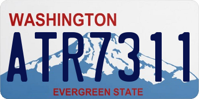 WA license plate ATR7311